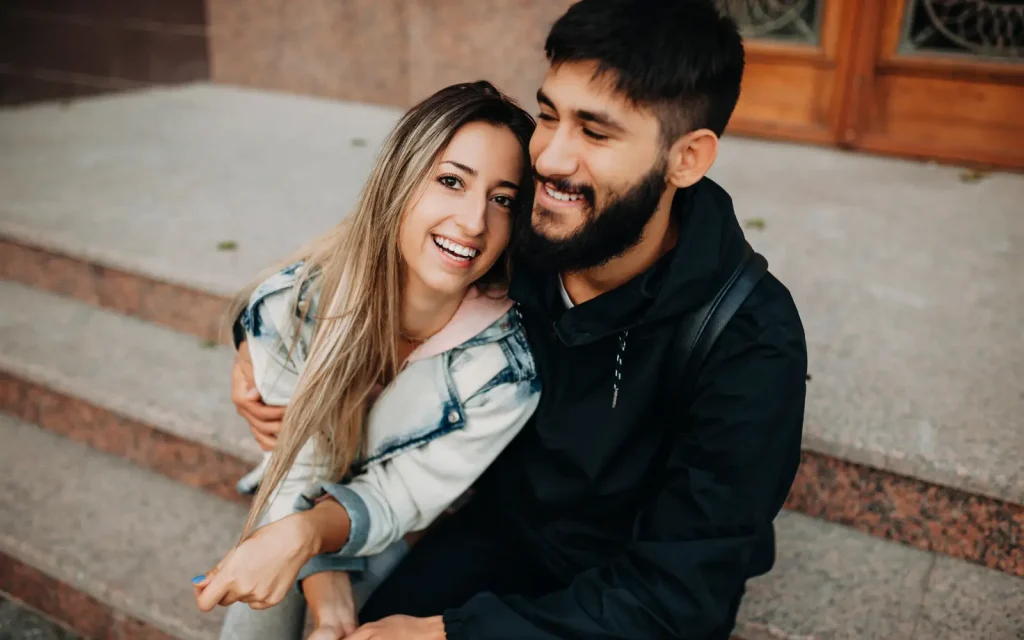 A happy neurodiverse couple, representing the question "How do people with ADHD treat their partners?"